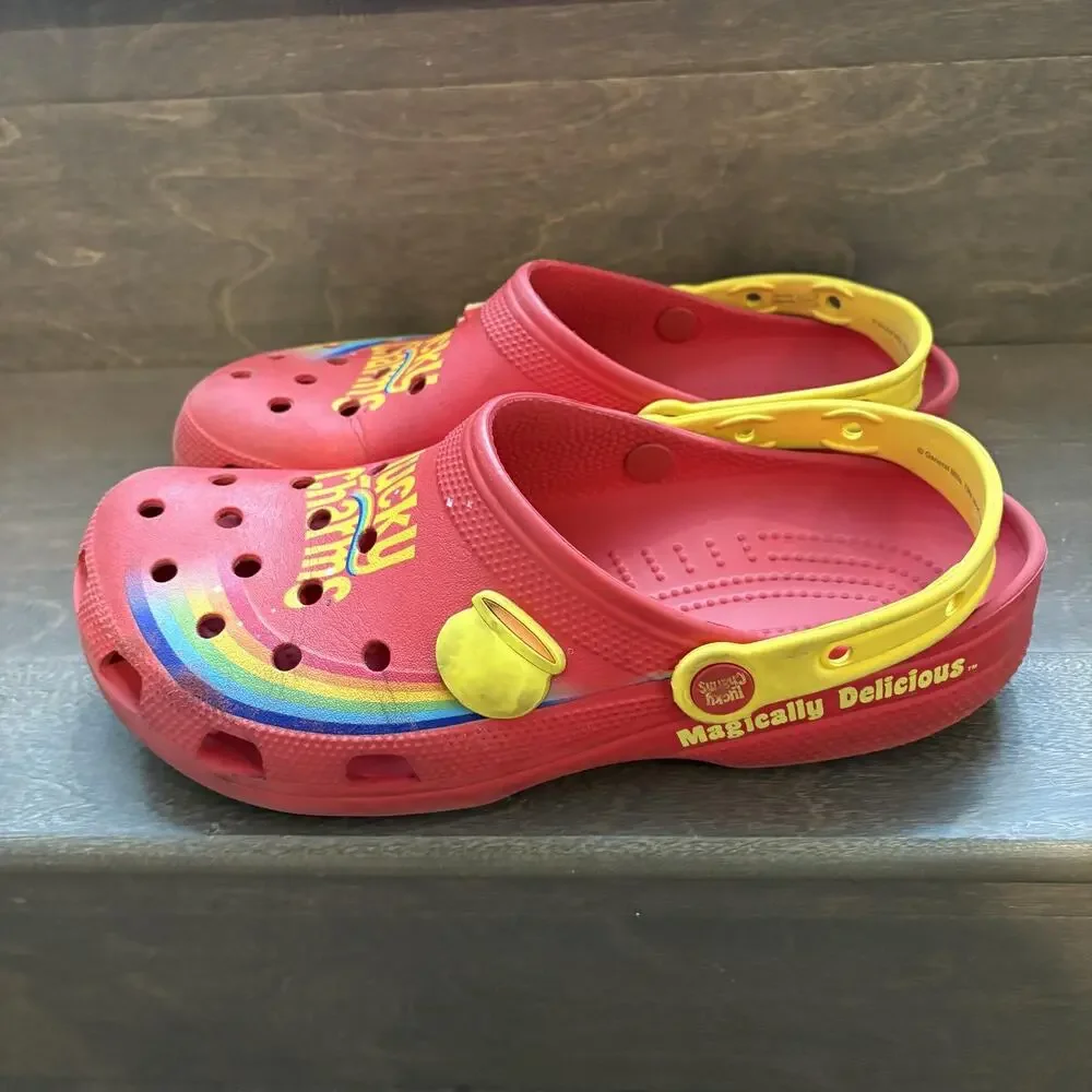 Lucky Charms Crocs‎ Shoes Mens Size 10 Womens Size 12 Clog Rainbow Charms